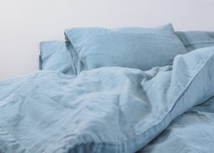 Lake Blue Linen Pillowcases Linen Bedding