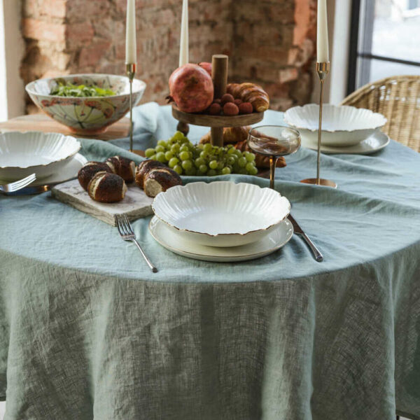 Ocean Mint linen tablecloth (3)