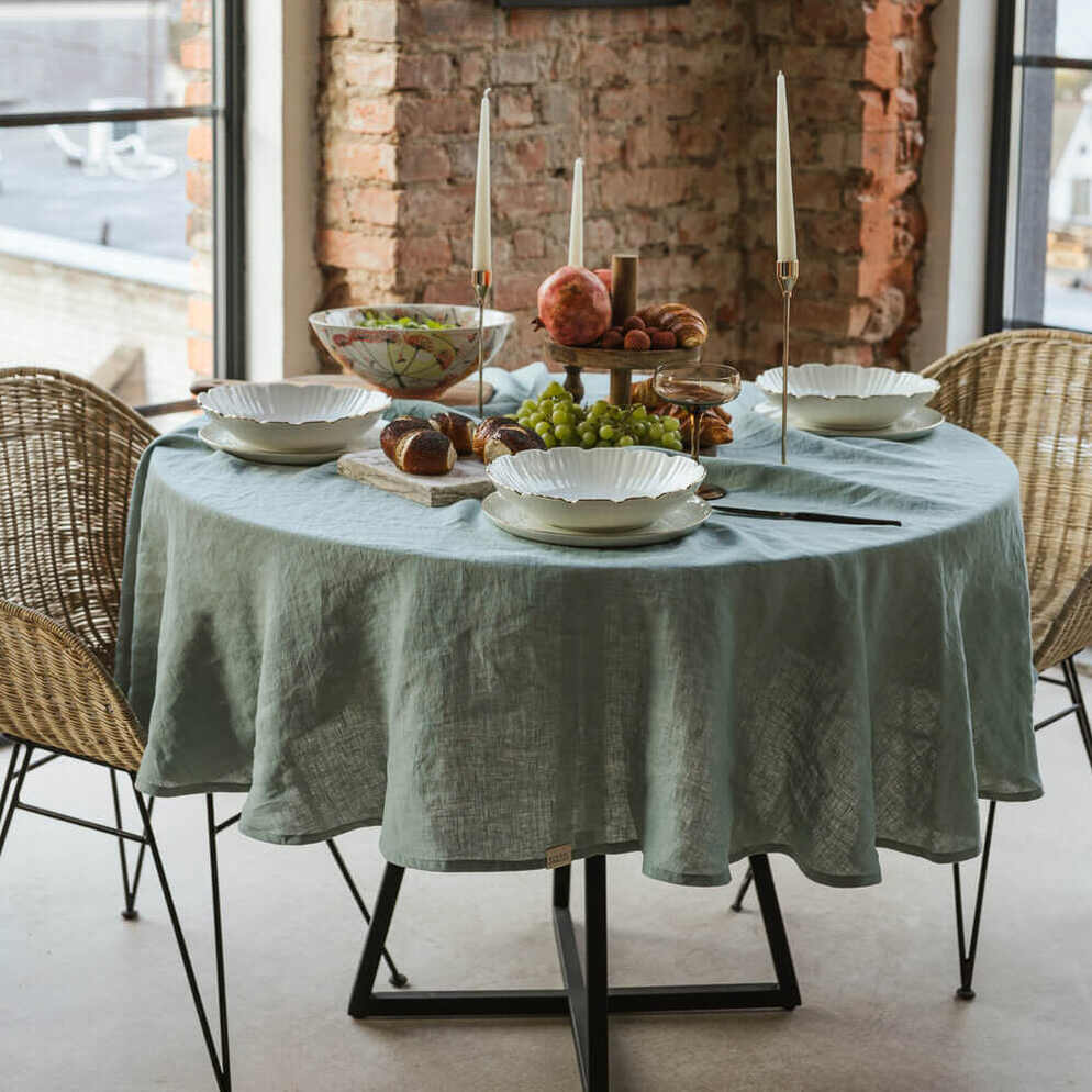 Ocean Mint linen tablecloth (4)