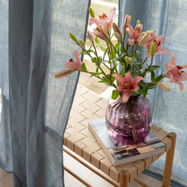 Dark Grey Daytime Tunnel Top or Tie Top Curtain (3)
