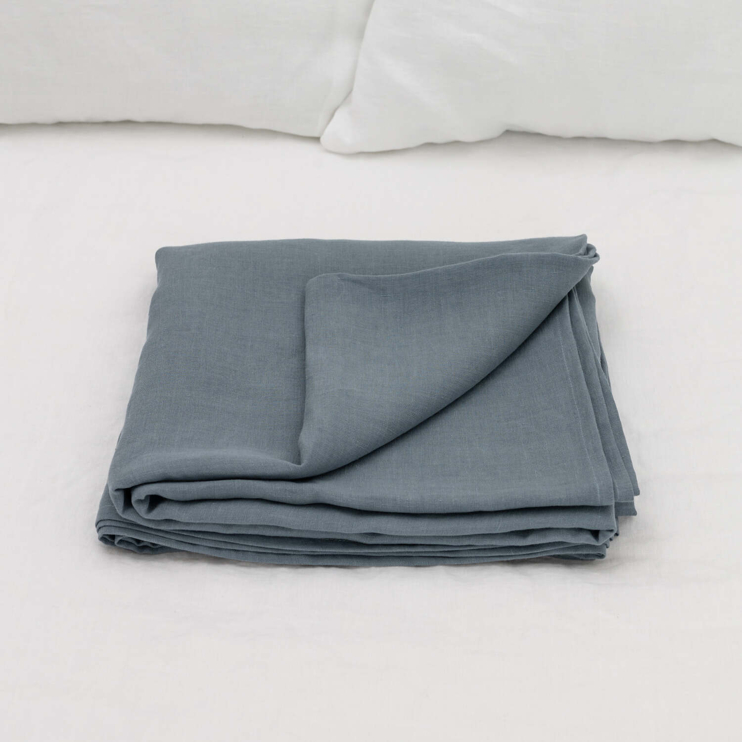 Dark Grey linen flat sheet