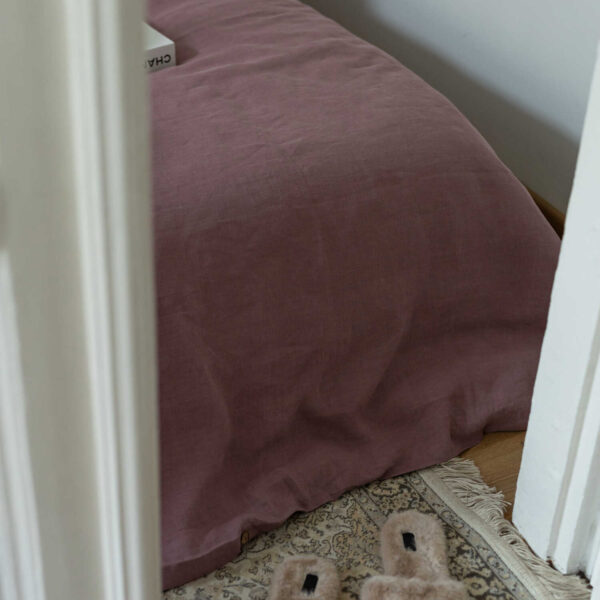 Woodrose linen flat sheet (3)