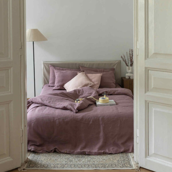 Woodrose linen pillow case (3)