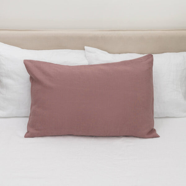Woodrose linen pillow case