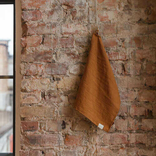Cinnamon linen kitchen towel set of 2 (3)
