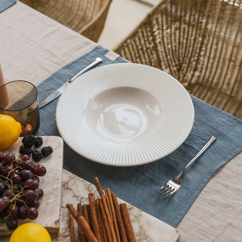Dark Grey linen placemat (3)