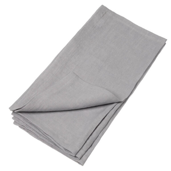 Light Grey linen napkin set of 4