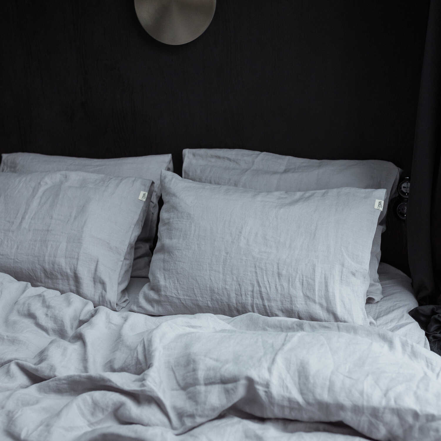 Light Grey linen pillow case (3)