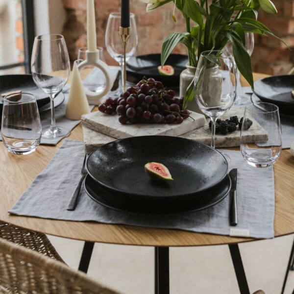 Light Grey linen placemat (2)