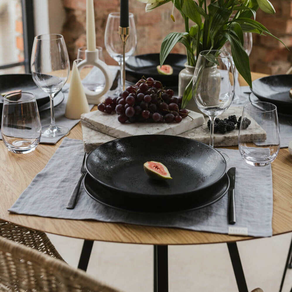 Light Grey linen placemat (2)