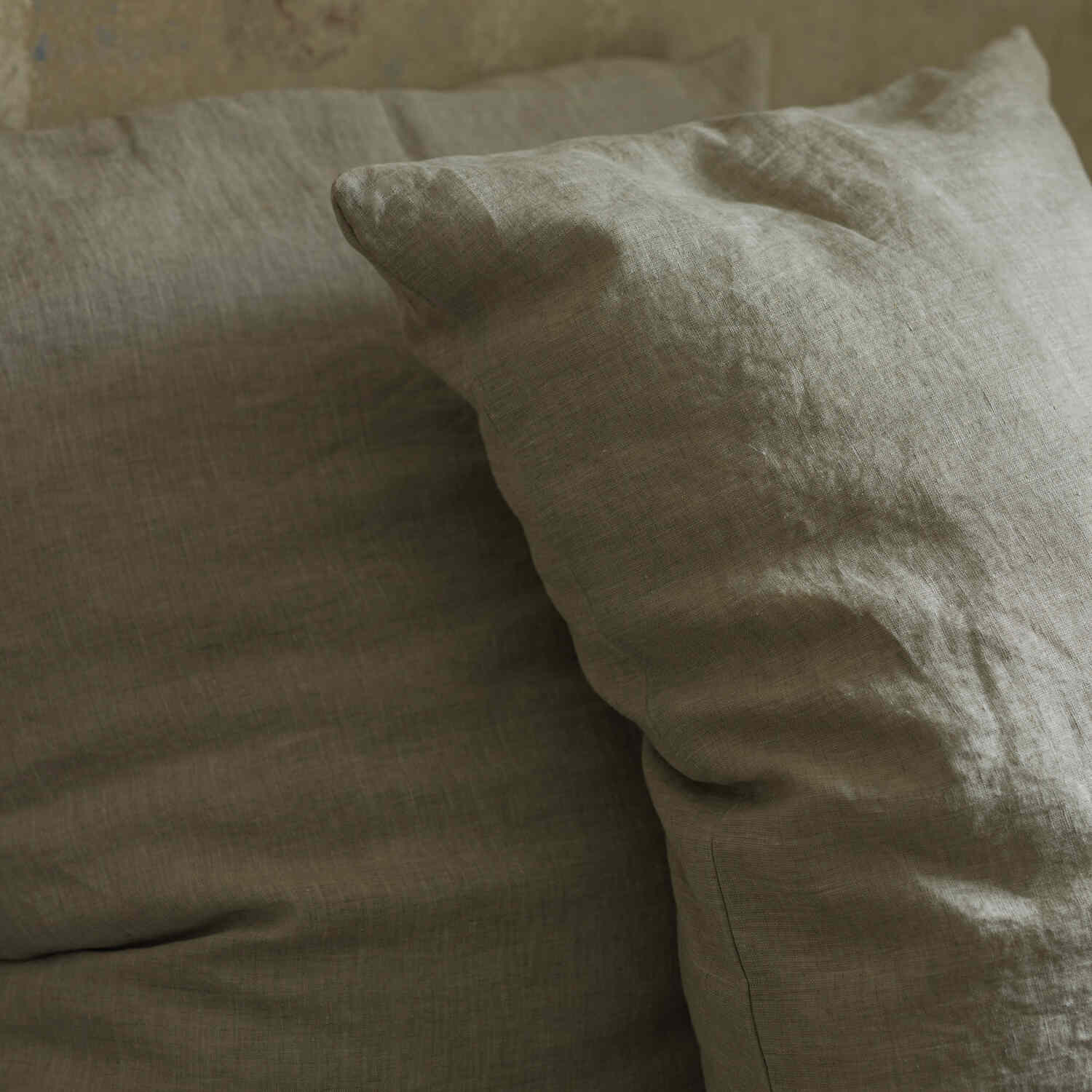 Natural Melange linen bed sheet set (1)