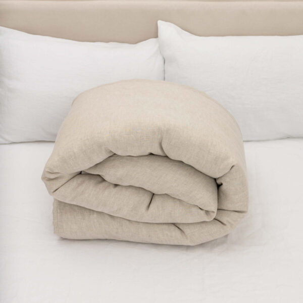Natural Melange linen duvet cover (4)