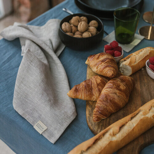 Natural Melange linen kitchen towel set of 2 (2)