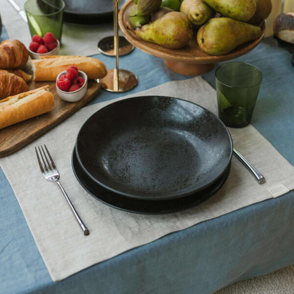 Natural Melange linen placemat (2)