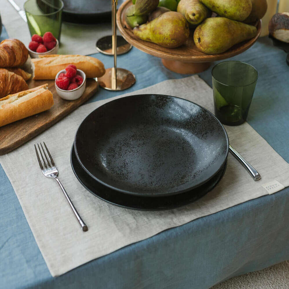 Natural Melange linen placemat (2)