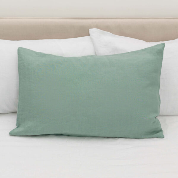 Ocean Mint linen pillow case (2)