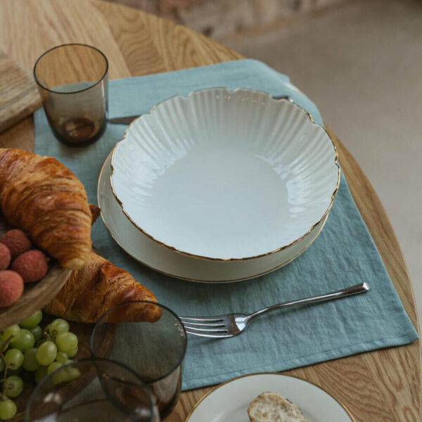 Ocean Mint linen placemat (2)