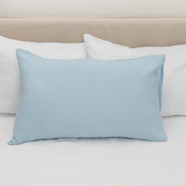 Sky Blue linen pillow case