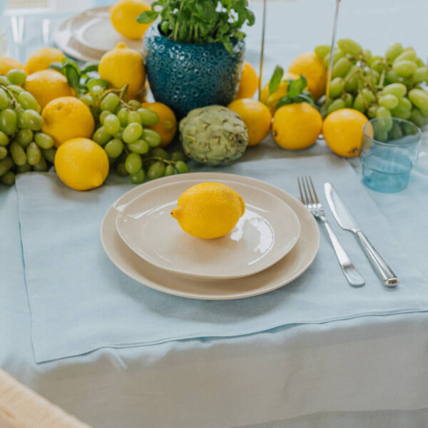 Sky Blue linen placemat (2)