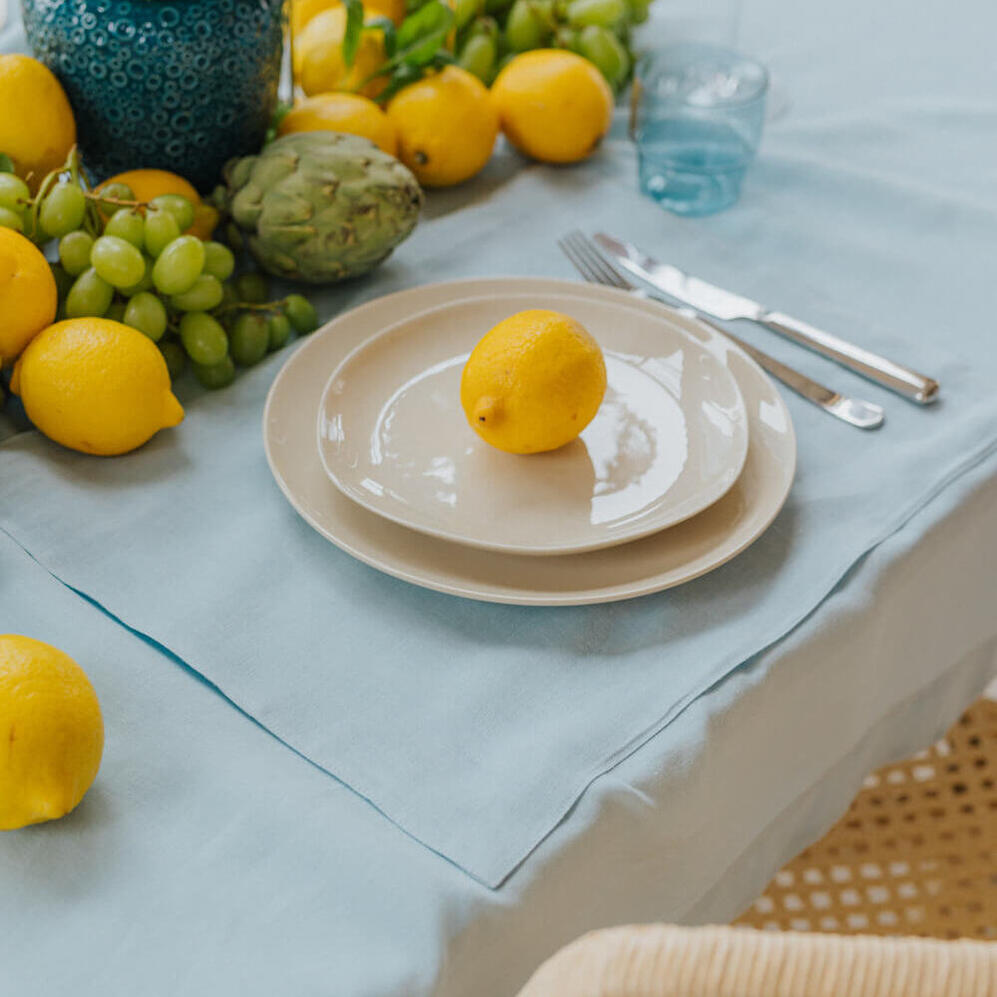 Sky Blue linen placemat (3)
