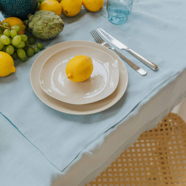 Sky Blue linen placemat (4)