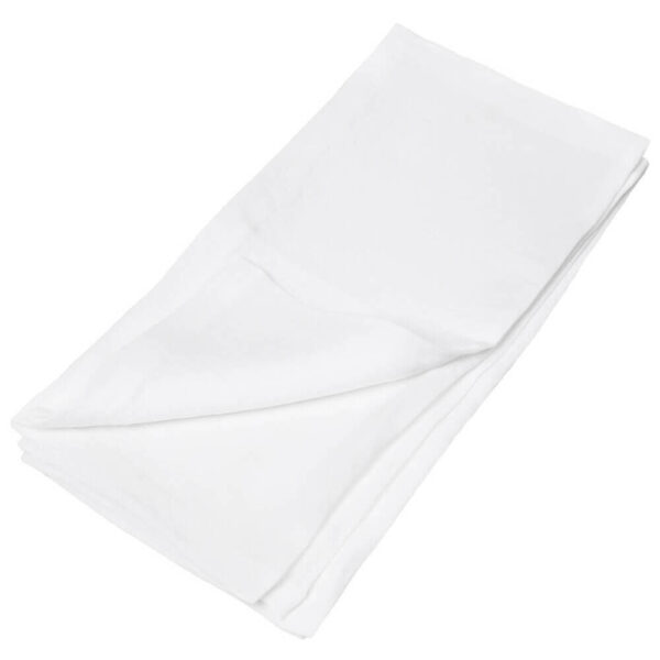 White linen napkin set of 4