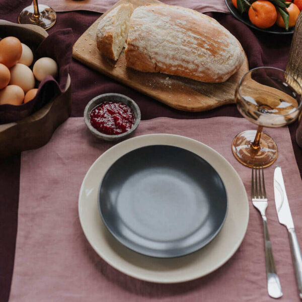 Woodrose linen placemat (4)